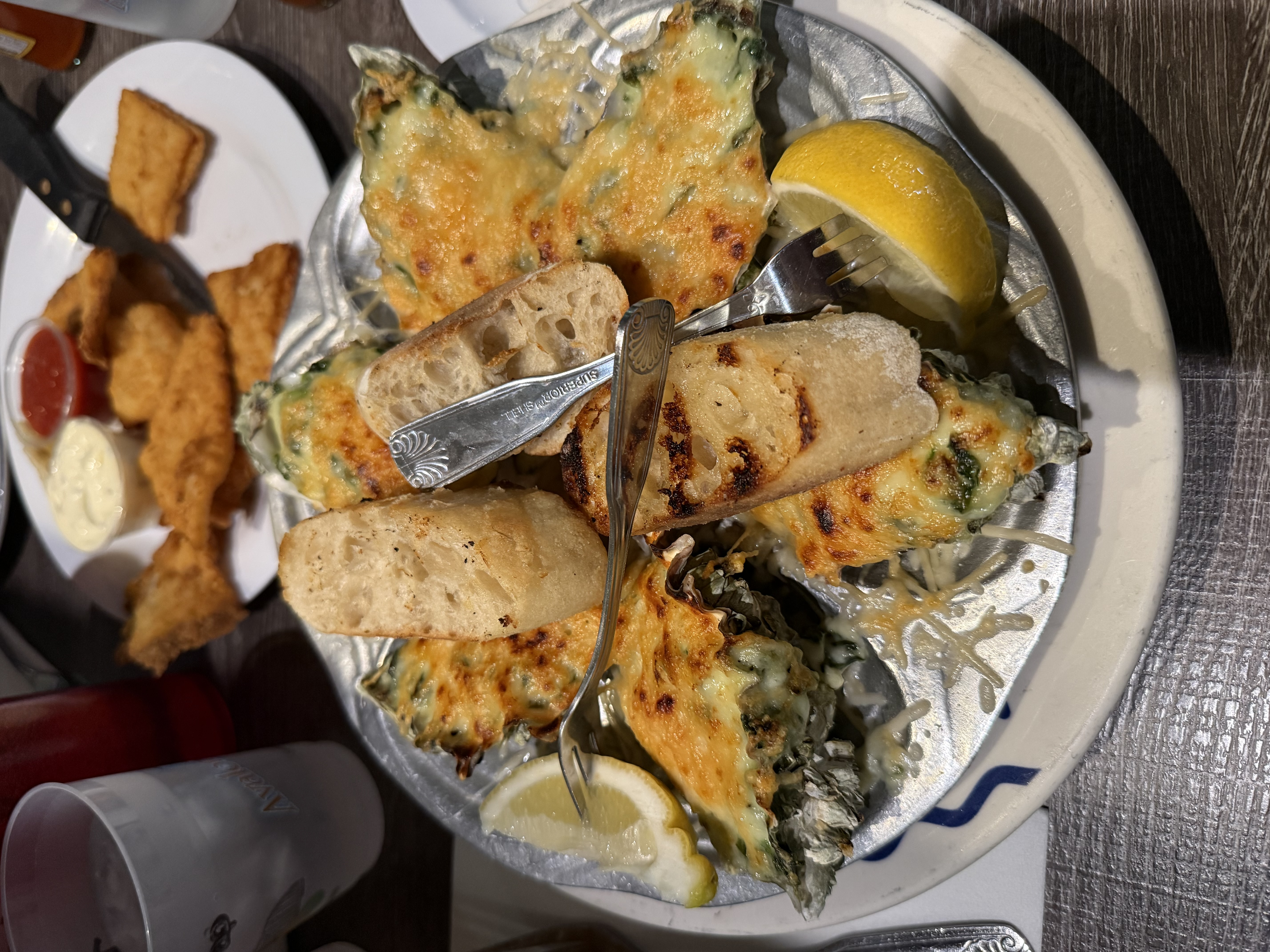 Post-race feast — absolutely earned