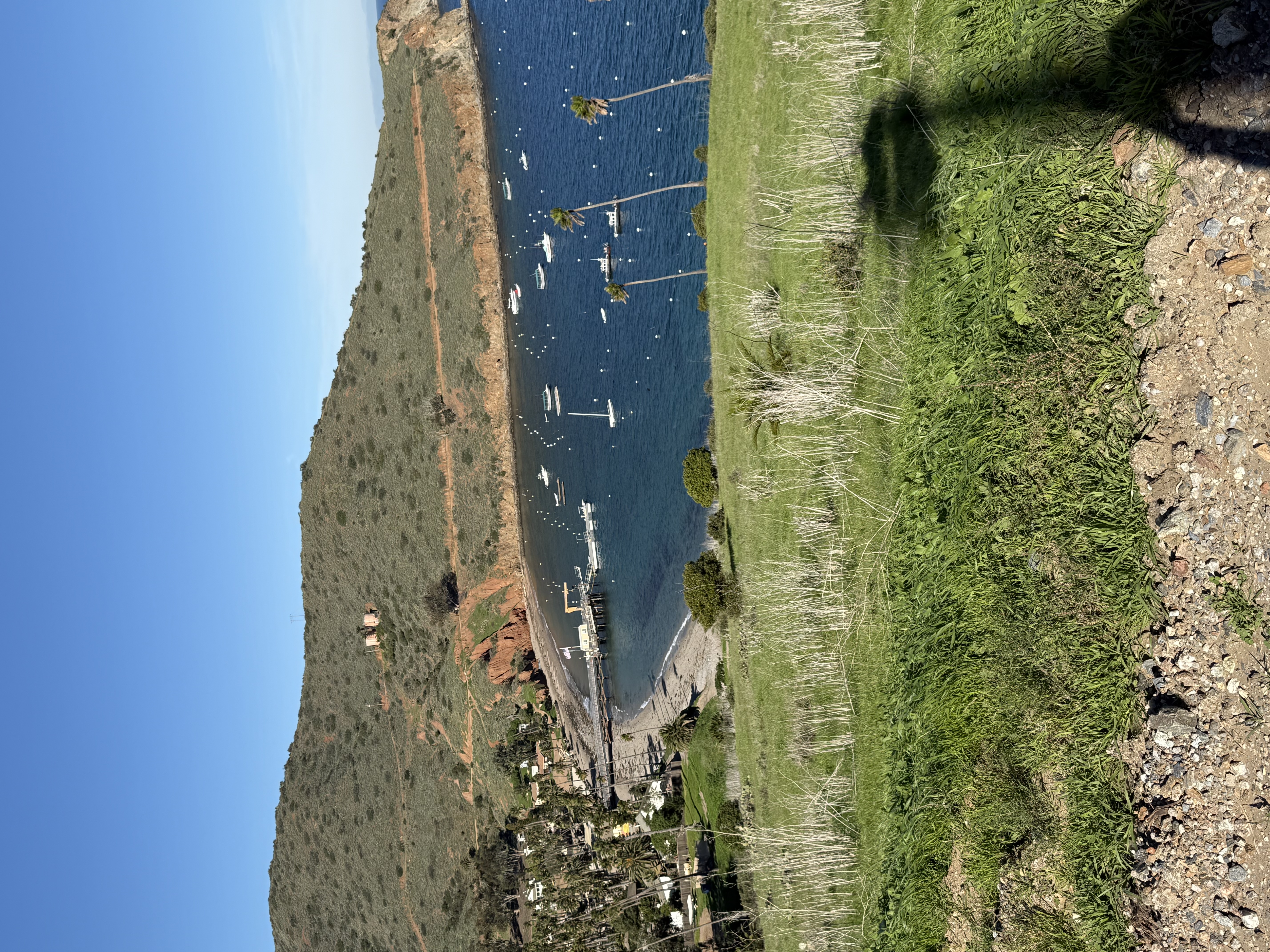 A harbor cove along the course